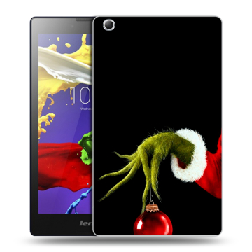 Силиконовый чехол на Lenovo Tab 3 7 Essential с принтом Новый год Гринч