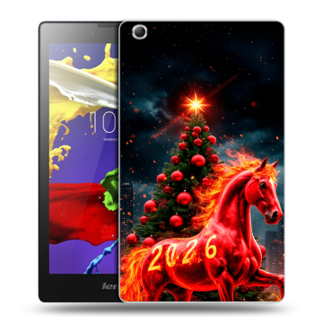 Силиконовый чехол на Lenovo Tab 3 7 Essential с принтом Новый год