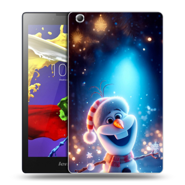 Силиконовый чехол на Lenovo Tab 3 7 Essential с принтом Новый год
