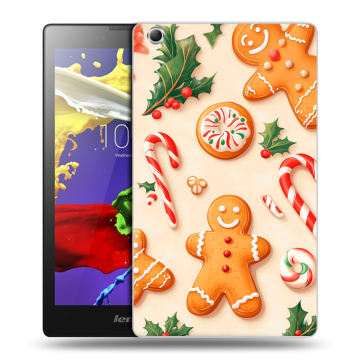 Силиконовый чехол на Lenovo Tab 3 7 Essential с принтом Новый год