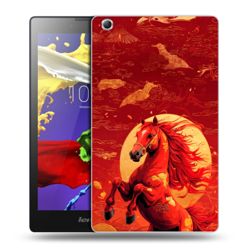 Силиконовый чехол на Lenovo Tab 3 7 Essential с принтом Новый год