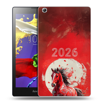 Силиконовый чехол на Lenovo Tab 3 7 Essential с принтом Новый год
