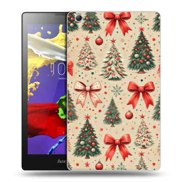 Силиконовый чехол на Lenovo Tab 3 7 Essential с принтом Новый год