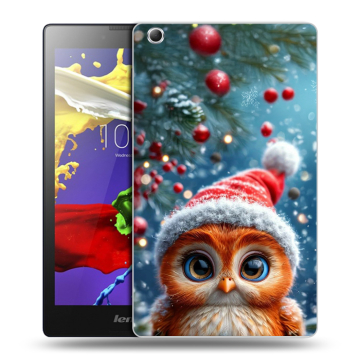 Силиконовый чехол на Lenovo Tab 3 7 Essential с принтом Новый год
