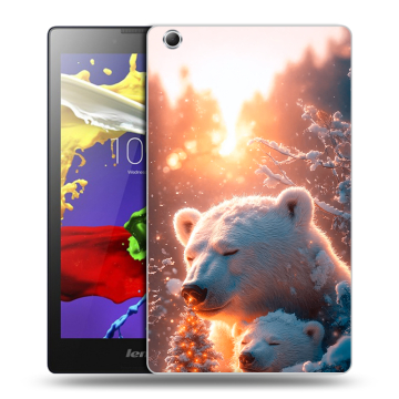 Силиконовый чехол на Lenovo Tab 3 7 Essential с принтом Новый год