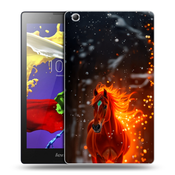 Силиконовый чехол на Lenovo Tab 3 7 Essential с принтом Новый год