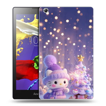 Силиконовый чехол на Lenovo Tab 3 7 Essential с принтом Новый год