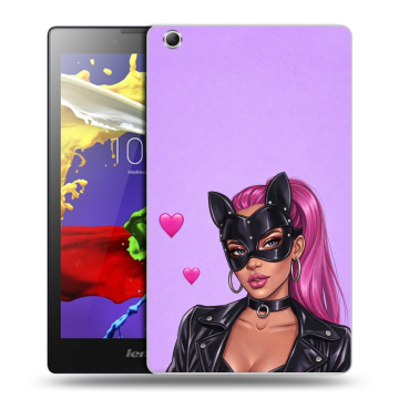 Силиконовый чехол на Lenovo Tab 3 7 Essential с принтом женский