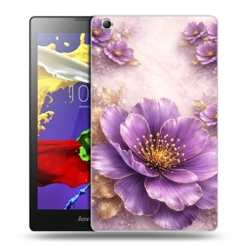 Силиконовый чехол на Lenovo Tab 3 7 Essential с принтом женский