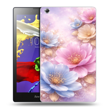 Силиконовый чехол на Lenovo Tab 3 7 Essential с принтом женский