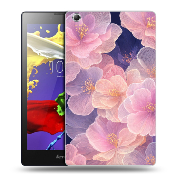 Силиконовый чехол на Lenovo Tab 3 7 Essential с принтом женский