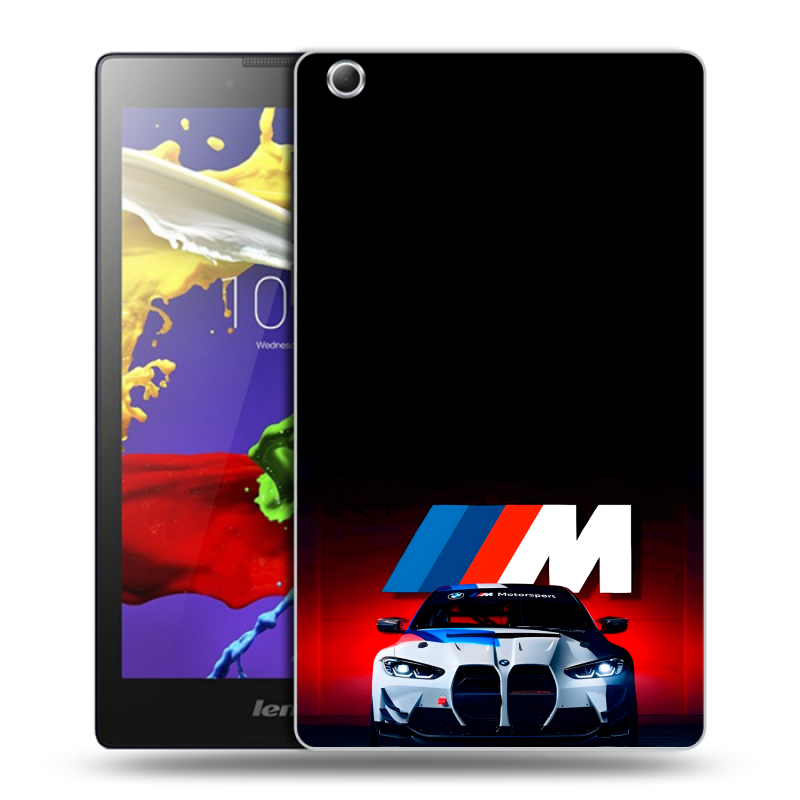 Силиконовый чехол на Lenovo Tab 3 7 Essential с принтом БМВ BMW Силиконовый чехол на Lenovo Tab 3 7 Essential с принтом БМВ BMW