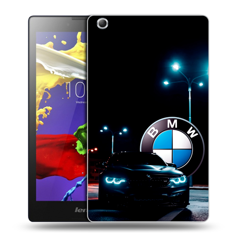 Силиконовый чехол на Lenovo Tab 3 7 Essential с принтом БМВ BMW Силиконовый чехол на Lenovo Tab 3 7 Essential с принтом БМВ BMW