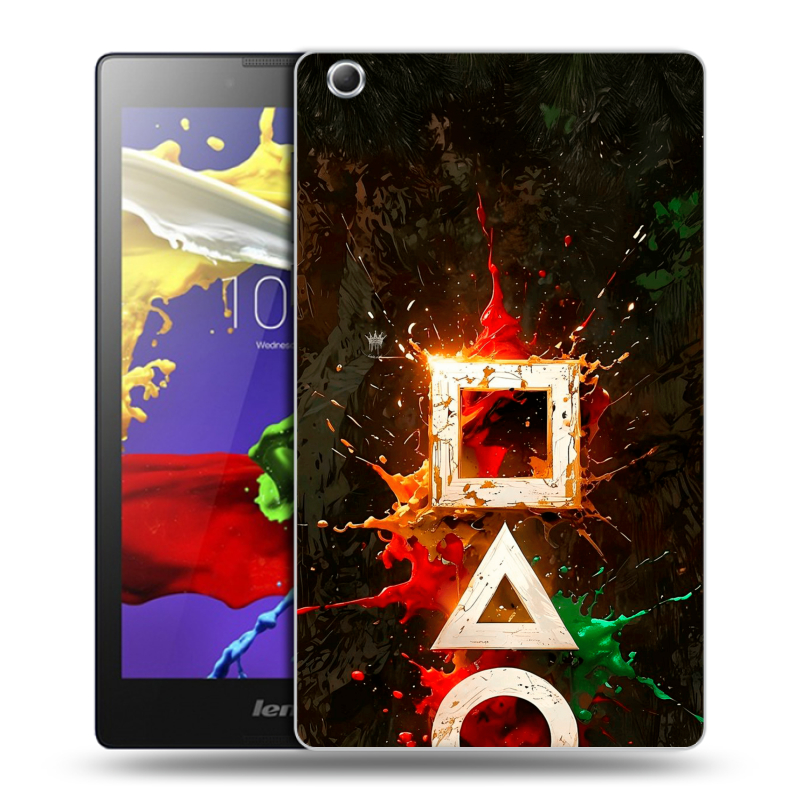 Силиконовый чехол на Lenovo Tab 3 7 Essential с принтом Squid Game Игра кальмара Силиконовый чехол на Lenovo Tab 3 7 Essential с принтом Squid Game Игра кальмара