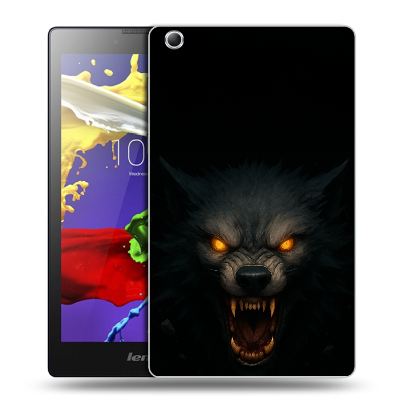 Силиконовый чехол на Lenovo Tab 3 7 Essential с принтом Волк Силиконовый чехол на Lenovo Tab 3 7 Essential с принтом Волк