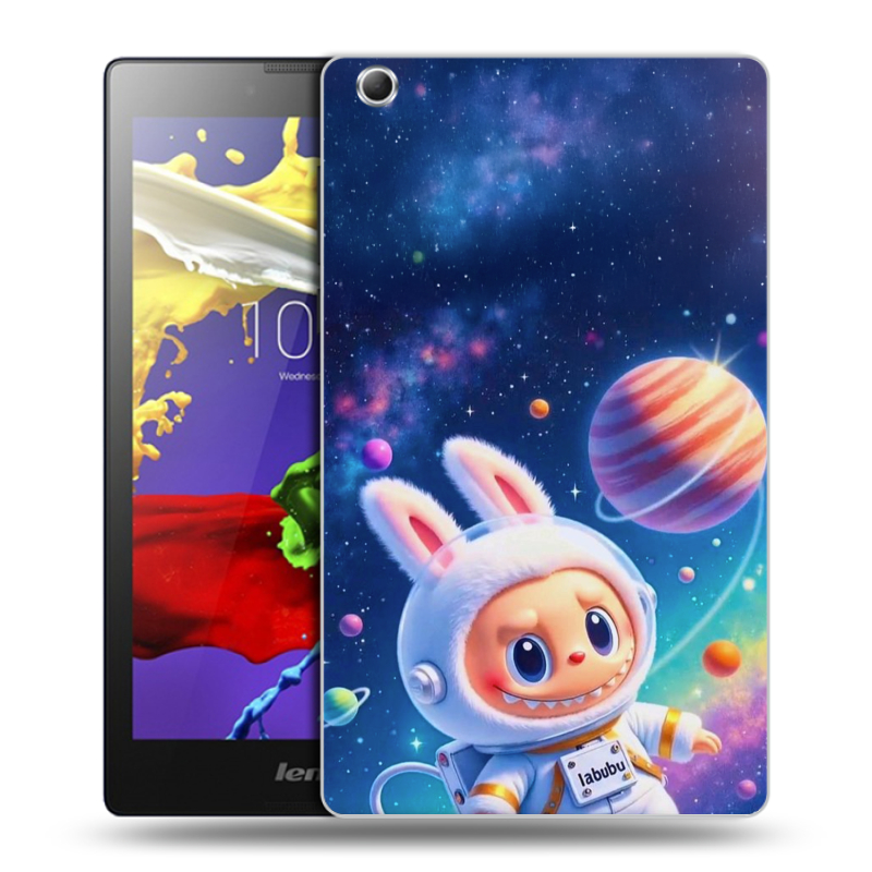 Силиконовый чехол на Lenovo Tab 3 7 Essential с принтом Labubu Лабубу Силиконовый чехол на Lenovo Tab 3 7 Essential с принтом Labubu Лабубу