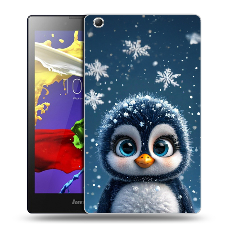 Силиконовый чехол на Lenovo Tab 3 7 Essential с принтом Новый год Силиконовый чехол на Lenovo Tab 3 7 Essential с принтом Новый год