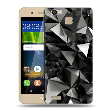 Пластиковый чехол на Huawei GR3 с принтом Черные кристаллы