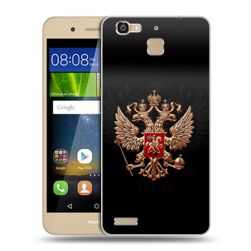 Пластиковый чехол на Huawei GR3 с принтом Герб России