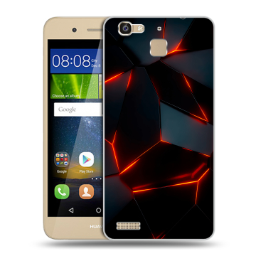 Пластиковый чехол на Huawei GR3 с принтом Яркие абстракции