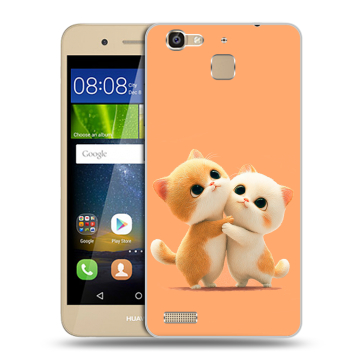 Пластиковый чехол на Huawei GR3 с принтом Милые котики
