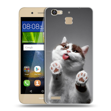 Пластиковый чехол на Huawei GR3 с принтом Коты