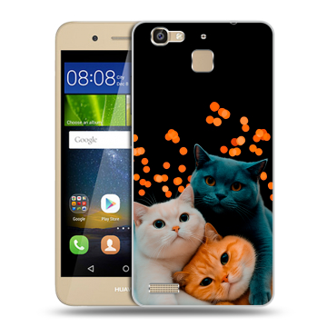 Пластиковый чехол на Huawei GR3 с принтом Кошки