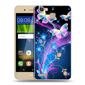 Пластиковый чехол на Huawei GR3 с принтом Бабочки Пластиковый чехол на Huawei GR3 с принтом Бабочки