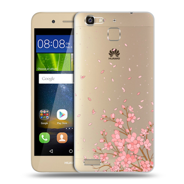 Пластиковый чехол на Huawei GR3 с принтом Ветка сакуры