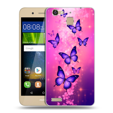 Пластиковый чехол на Huawei GR3 с принтом Бабочки Пластиковый чехол на Huawei GR3 с принтом Бабочки