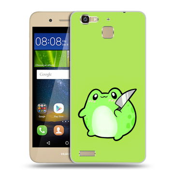Пластиковый чехол на Huawei GR3 с принтом Лягушенок