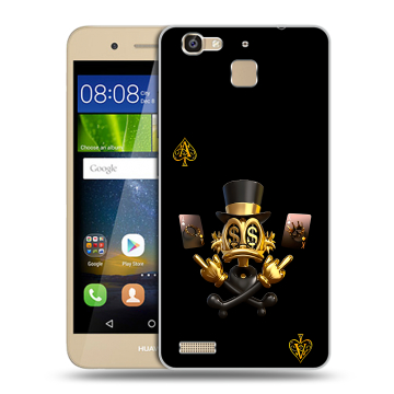 Пластиковый чехол на Huawei GR3 с принтом Золотой скрудж макдак