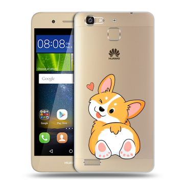Пластиковый чехол на Huawei GR3 с принтом Корги