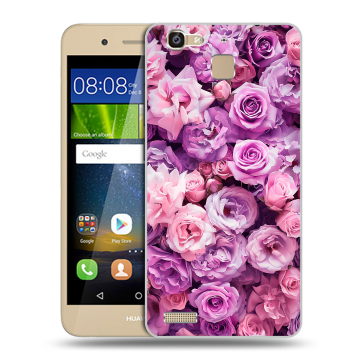 Пластиковый чехол на Huawei GR3 с принтом лавандовые розы