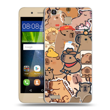 Пластиковый чехол на Huawei GR3 с принтом капибара