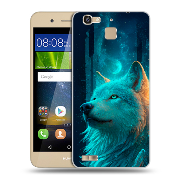 Пластиковый чехол на Huawei GR3 с принтом бабочки саккура