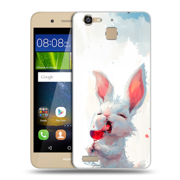 Пластиковый чехол на Huawei GR3 с принтом кролик зайчик