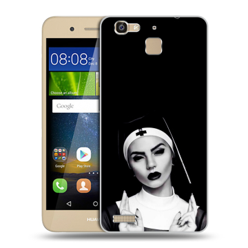 Пластиковый чехол на Huawei GR3 с принтом монашка