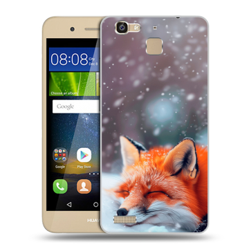 Пластиковый чехол на Huawei GR3 с принтом лиса