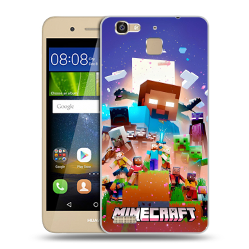 Пластиковый чехол на Huawei GR3 с принтом Майнкрафт Minecraft