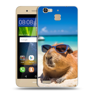 Пластиковый чехол на Huawei GR3 с принтом Капибара Пластиковый чехол на Huawei GR3 с принтом Капибара