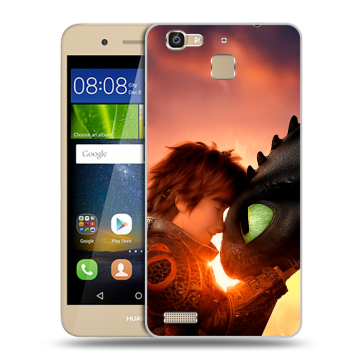 Пластиковый чехол на Huawei GR3 с принтом Как приручить дракона