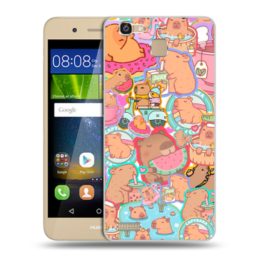 Пластиковый чехол на Huawei GR3 с принтом капибары
