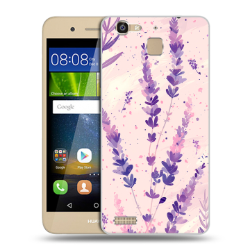 Пластиковый чехол на Huawei GR3 с принтом цветы лаванда Пластиковый чехол на Huawei GR3 с принтом цветы лаванда