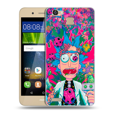 Пластиковый чехол на Huawei GR3 с принтом Рик и Морти Rick Morty