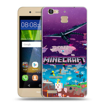 Пластиковый чехол на Huawei GR3 с принтом Майнкрафт Minecraft