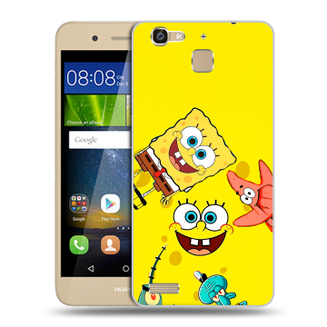 Пластиковый чехол на Huawei GR3 с принтом Спанч боб Спанчбоб