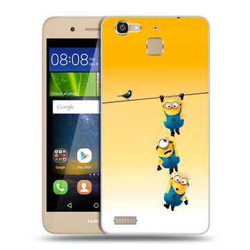 Пластиковый чехол на Huawei GR3 с принтом Миньоны