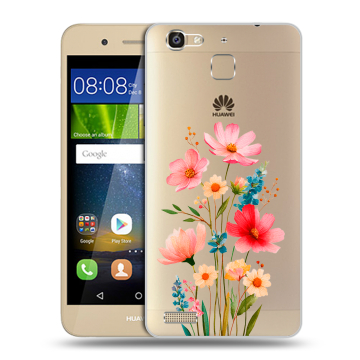 Пластиковый чехол на Huawei GR3 с принтом Цветы