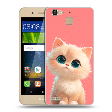 Пластиковый чехол на Huawei GR3 с принтом Розовый котенок
